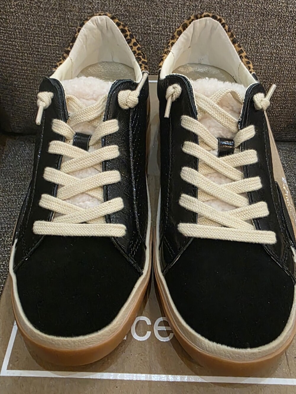 Dolce Vita Zina Plush Lace-Up Sneakers